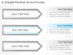 2502 business ppt diagram 3 staged parallel arrow process powerpoint template