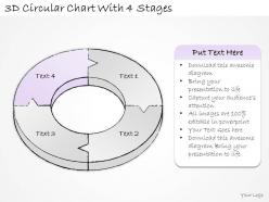 2502 business ppt diagram 3d circular chart with 4 stages powerpoint template
