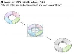 5200877 style division pie-donut 4 piece powerpoint presentation diagram infographic slide