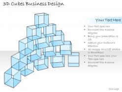 2502 business ppt diagram 3d cubes business design powerpoint template