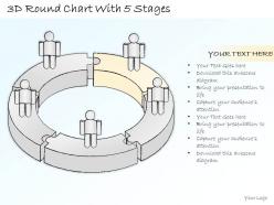 2502 business ppt diagram 3d round chart with 5 stages powerpoint template