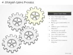 74216608 style variety 1 gears 4 piece powerpoint presentation diagram infographic slide