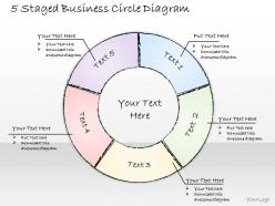 2502 business ppt diagram 5 staged business circle diagram powerpoint template