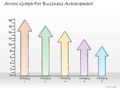 2502 business ppt diagram arrow graph for business achievement powerpoint template