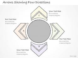 2502 business ppt diagram arrows showing four directions powerpoint template