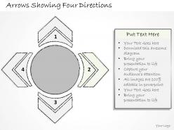 2502 business ppt diagram arrows showing four directions powerpoint template