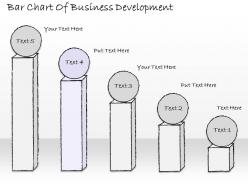 2502 business ppt diagram bar chart of business development powerpoint template