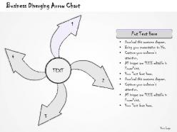 2502 business ppt diagram business diverging arrow chart powerpoint template