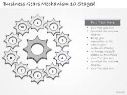 2502 business ppt diagram business gears mechanism 10 staged powerpoint template