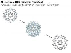 17880226 style variety 1 gears 10 piece powerpoint presentation diagram infographic slide