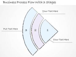 2502 business ppt diagram business process flow with 3 stages powerpoint template