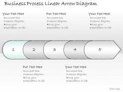 2502 business ppt diagram business process linear arrow diagram powerpoint template