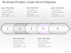 2502 business ppt diagram business process linear arrow diagram powerpoint template