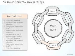 2502 business ppt diagram chain of six business steps powerpoint template