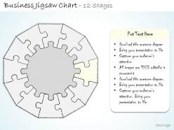 54364472 style division pie-jigsaw 12 piece powerpoint presentation diagram infographic slide