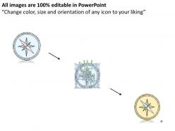 2502 business ppt diagram compass tool of navigation powerpoint template