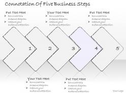 2502 business ppt diagram connotation of five business steps powerpoint template