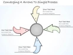 2502 Business Ppt Diagram Converging 4 Arrows To Single Process Powerpoint Template