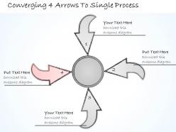 2502 business ppt diagram converging 4 arrows to single process powerpoint template