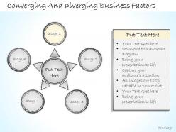2502 business ppt diagram converging and diverging business factors powerpoint template