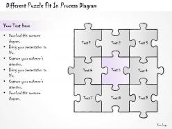 2502 business ppt diagram diffrent puzzle fit in process diagram powerpoint template
