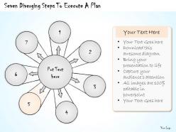 2502 business ppt diagram diverging steps to execute a plan powerpoint template