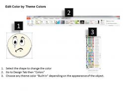 2502 business ppt diagram emoticon expressing sad face powerpoint template