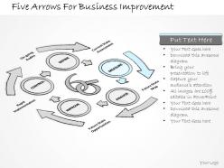 2502 business ppt diagram five arrows for business improvement powerpoint template