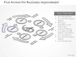2502 business ppt diagram five arrows for business improvement powerpoint template
