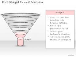 2502 business ppt diagram five staged funnel diagram powerpoint template