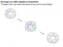 11850741 style division pie-donut 6 piece powerpoint presentation diagram infographic slide