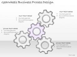 2502 business ppt diagram gearwheels business process design powerpoint template