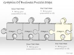 2502 business ppt diagram graphics of business puzzle steps powerpoint template
