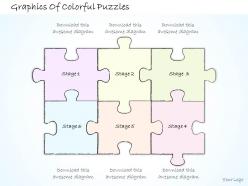 2502 business ppt diagram graphics of colorful puzzles powerpoint template