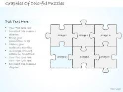 2502 business ppt diagram graphics of colorful puzzles powerpoint template