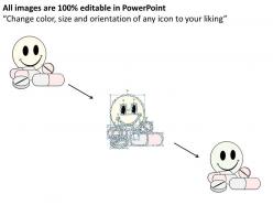 80479506 style variety 3 smileys 1 piece powerpoint presentation diagram infographic slide