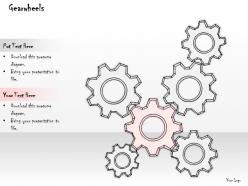 2502 business ppt diagram illustration of gearwheels powerpoint template