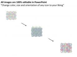 2502 business ppt diagram interconnected steps puzzle matrix powerpoint template