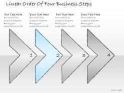 2502 business ppt diagram linear order of four business steps powerpoint template