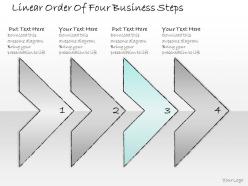2502 business ppt diagram linear order of four business steps powerpoint template