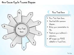 2502 business ppt diagram one cause cycle process diagram powerpoint template