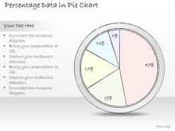 2502 business ppt diagram percentage data in pie chart powerpoint template