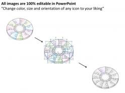 80489974 style division pie-jigsaw 11 piece powerpoint presentation diagram infographic slide