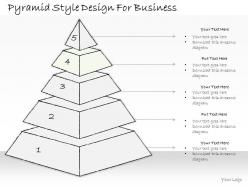 57894113 style layered pyramid 5 piece powerpoint presentation diagram infographic slide