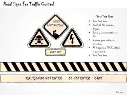2502 business ppt diagram road signs for traffic control powerpoint template