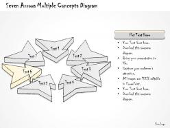 2502 business ppt diagram seven arrows multilple concepts diagram powerpoint template