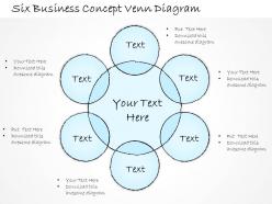 2502 Business Ppt Diagram Six Business Concept Venn Diagram Powerpoint Template