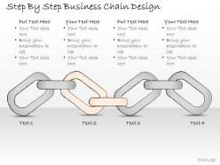 2502 business ppt diagram step by step business chain design powerpoint template