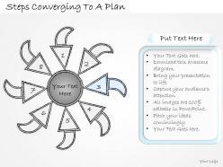 2502 business ppt diagram steps converging to a plan powerpoint template