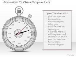 2502 business ppt diagram stopwatch to check performance powerpoint template